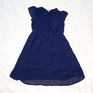 Navy modest dress